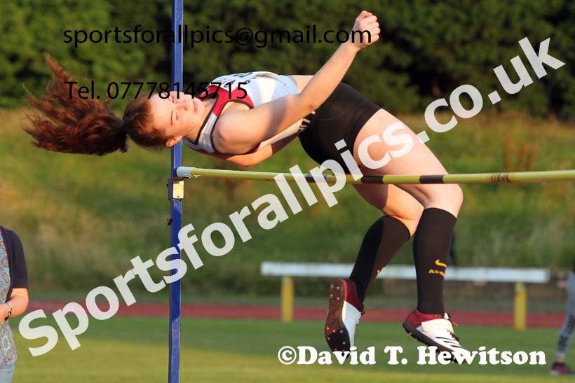 High jump, 2021 North East Grand Prix 6, Monkton, Wednesday, August 4th. Photo: David T. Hewitson/Sports for All Pics